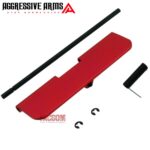 AGGRESSIVE ARMS AR15 RED ANODIZED BILLET ALUMINUM ACCENT PARTS - DUST COVER  - AMBI SAFETY & FORWARD ASSIST - Image 3