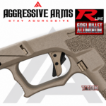 AGGRESSIVE ARMS R-LINE for GLOCK GEN 5 BILLET ALUMINUM TRIGGER FDE / BLACK - With POLISHED TRIGGER BAR -  17 18 19 19X 22 23 26 27 31 32 33 34 35 45 - Image 2