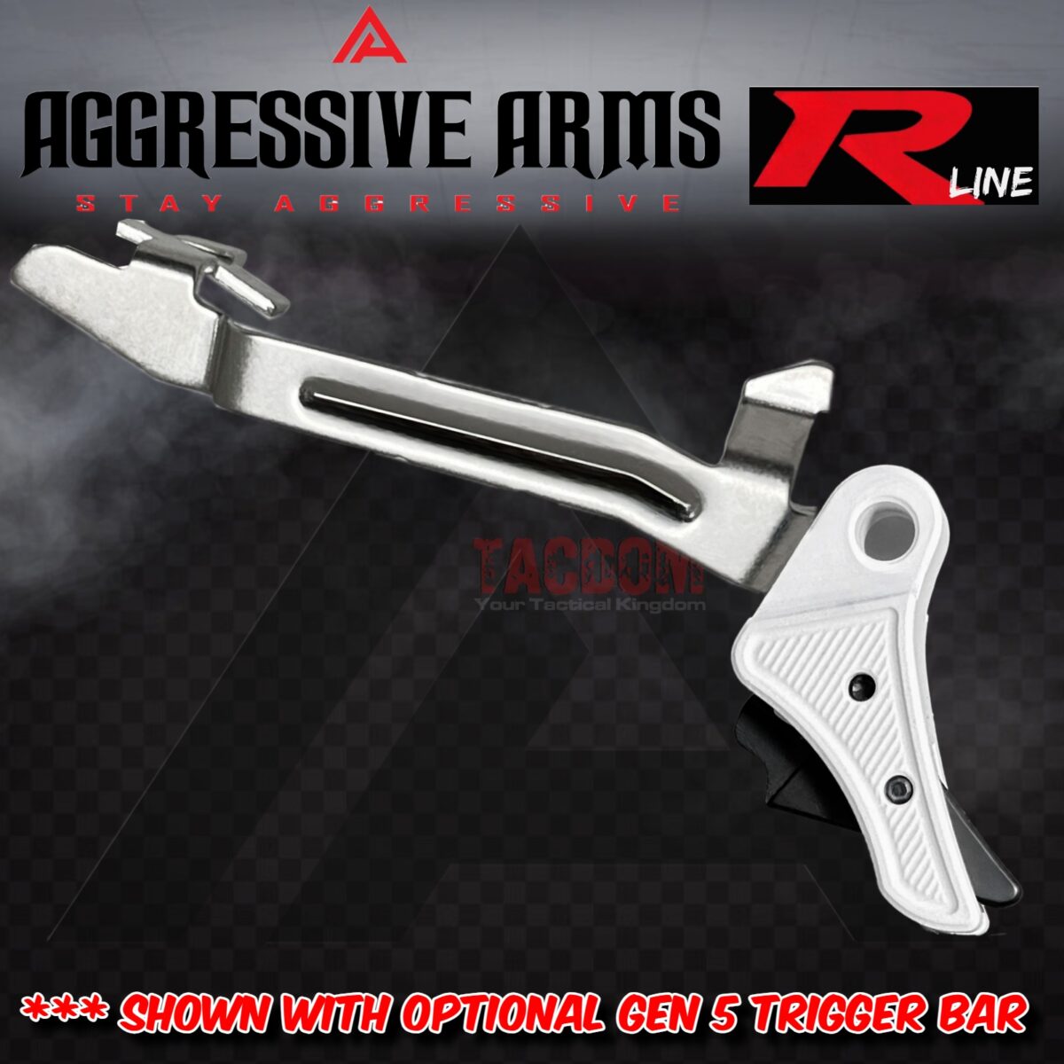 AGGRESSIVE ARMS R-LINE for GLOCK GEN 1 2 3 4 5 "BILLET ALUMINUM" TRIGGER WHITE / BLACK NITRIDE - Image 8