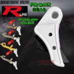 AGGRESSIVE ARMS R-LINE for GLOCK GEN 1 2 3 4 5 "BILLET ALUMINUM" TRIGGER WHITE / BLACK NITRIDE