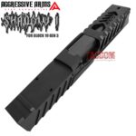 AGGRESSIVE ARMS BLACK SHADOW 1 PORTED SLIDE AND OCTA-PORT BARREL COMPLETE WITH PARTS INSTALLED FOR GLOCK 19 GEN 3 - Image 6