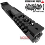 AGGRESSIVE ARMS BLACK SHADOW 1 PORTED SLIDE AND OCTA-PORT BARREL COMPLETE WITH PARTS INSTALLED FOR GLOCK 19 GEN 3 - Image 3