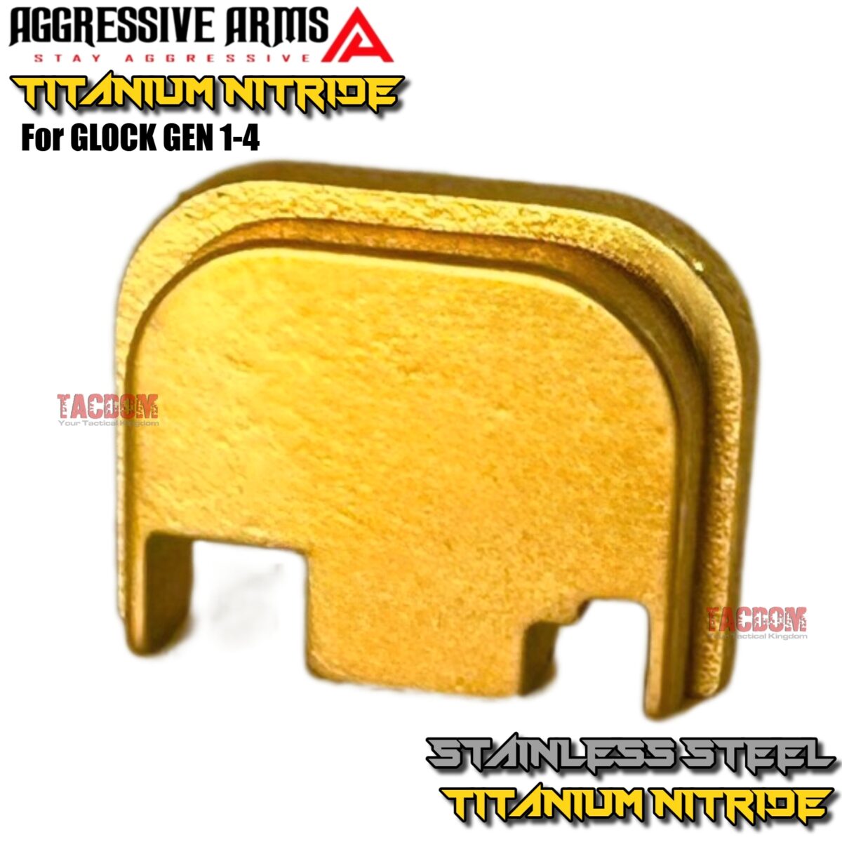AGGRESSIVE ARMS TITANIUM GOLD STRIKER - COMPLETE DEPRESSOR ROD - EXTRACTOR - SLIDE PLATE for GLOCK GEN 1-4 - Image 7