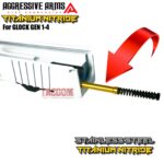 AGGRESSIVE ARMS TITANIUM GOLD STRIKER - COMPLETE DEPRESSOR ROD - EXTRACTOR - SLIDE PLATE for GLOCK GEN 1-4 - Image 4