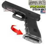 STEEL CITY ARSENAL GLOCK 17 / 22 / 34 ENHANCED BATTLE WORN GREY BILLET ALUMINUM MAGWELL – FITS  GEN 3 OEM FACTORY FRAMES - Image 6