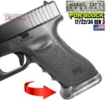 STEEL CITY ARSENAL GLOCK 17 / 22 / 34 ENHANCED BATTLE WORN GREY BILLET ALUMINUM MAGWELL – FITS  GEN 3 OEM FACTORY FRAMES - Image 5