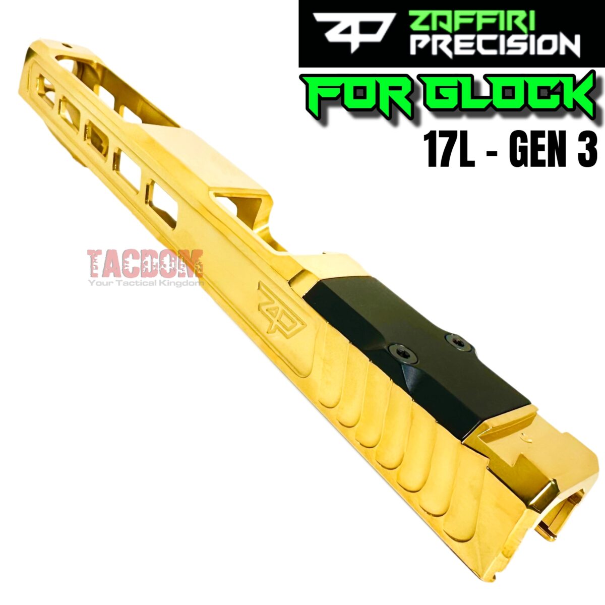 ZAFFIRI ZPS.3 GOLD SLIDE For GLOCK 17L - LONG SLIDE - GEN 3 - Image 5