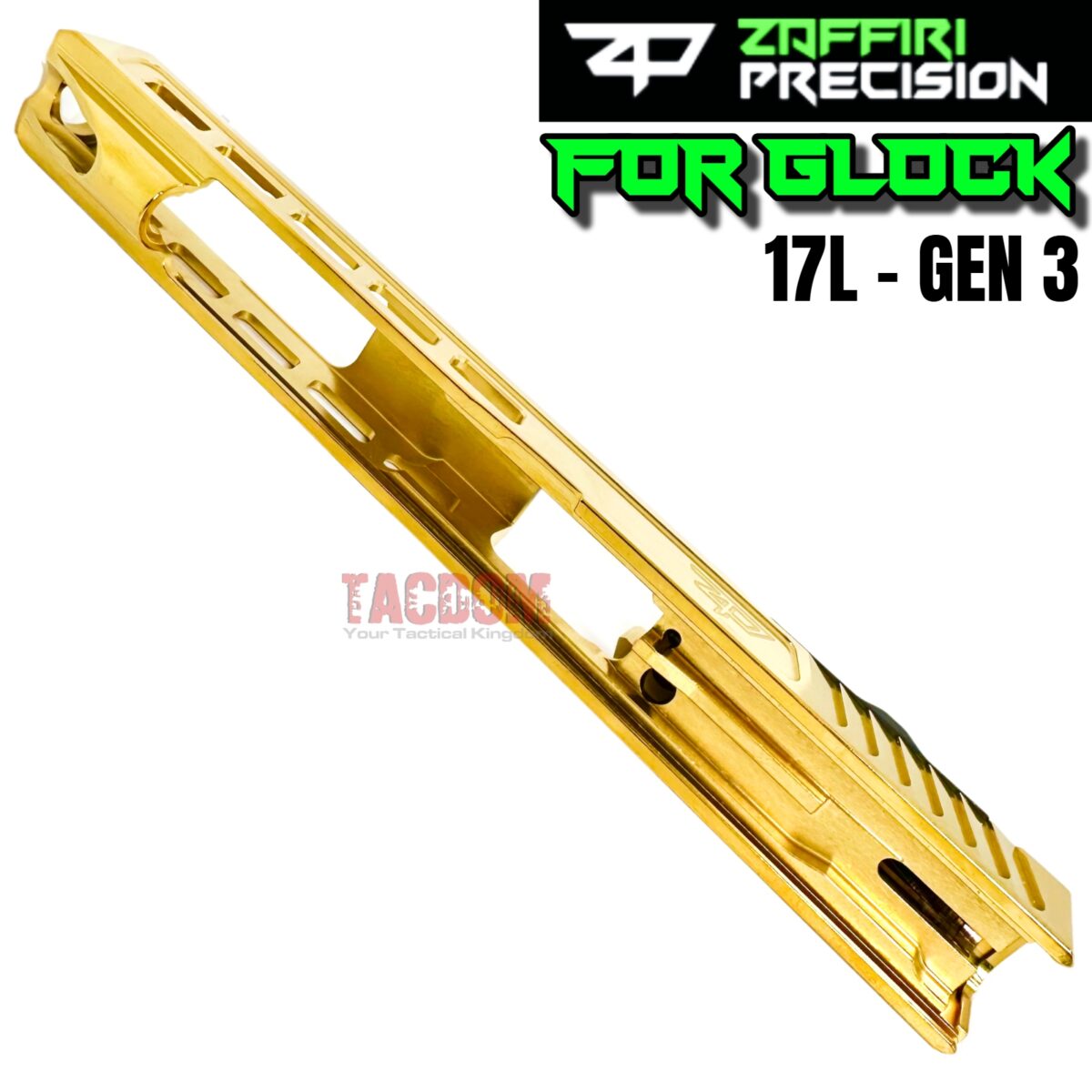 ZAFFIRI ZPS.3 GOLD SLIDE For GLOCK 17L - LONG SLIDE - GEN 3 - Image 4