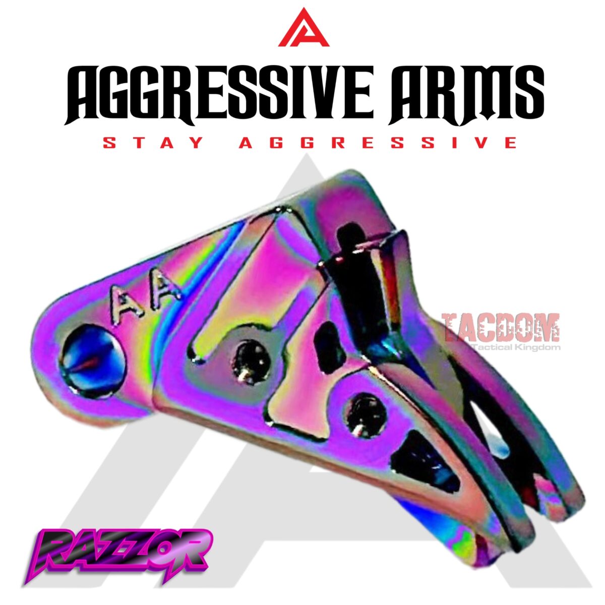 AGGRESSIVE ARMS RAZZOR JEWLERY RAINBOW FINISH for GLOCK GEN 1 2 3 4 5 "BILLET ALUMINUM" TRIGGER - Image 5