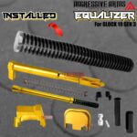 AGGRESSIVE ARMS EQUALIZER COMPLETE PORTED WHITE SLIDE + GOLD OCTA PORT BARREL + GOLD TITANIUM UPPER PARTS KIT + GOLD SIGHTS FOR GLOCK 19 GEN 3 - Image 2