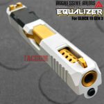 AGGRESSIVE ARMS EQUALIZER COMPLETE PORTED WHITE SLIDE + GOLD OCTA PORT BARREL + GOLD TITANIUM UPPER PARTS KIT + GOLD SIGHTS FOR GLOCK 19 GEN 3 - Image 4