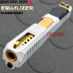 AGGRESSIVE ARMS EQUALIZER COMPLETE PORTED WHITE SLIDE + GOLD OCTA PORT BARREL + GOLD TITANIUM UPPER PARTS KIT + GOLD SIGHTS FOR GLOCK 19 GEN 3 - Image 7