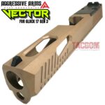 AGGRESSIVE ARMS VECTOR FDE COMPLETE PORTED SLIDE + UPPER PARTS KIT INSTALLED + SIGHTS FOR GLOCK 17 GEN 3 - Image 3