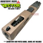 AGGRESSIVE ARMS VECTOR FDE COMPLETE PORTED SLIDE + UPPER PARTS KIT INSTALLED + SIGHTS FOR GLOCK 17 GEN 3 - Image 7