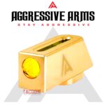 Aggressive Arms TOP LIGHT GATHERING 3 POINT Standard Height Stainless Steel JEWELRY GOLD plated Sights For Glock 17/19/19x/20/21/22/23/24/26/27/29/31/32/34/35/43/43x/45/48 - Image 4