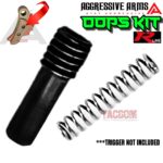 AGGRESSIVE ARMS TUNE UP "LOST" KIT BLACK SCREW & SPRING - FITS RLINE TRIGGER - STEEL CITY ARSENAL & NINEX19 RSNL TRIGGER TOO