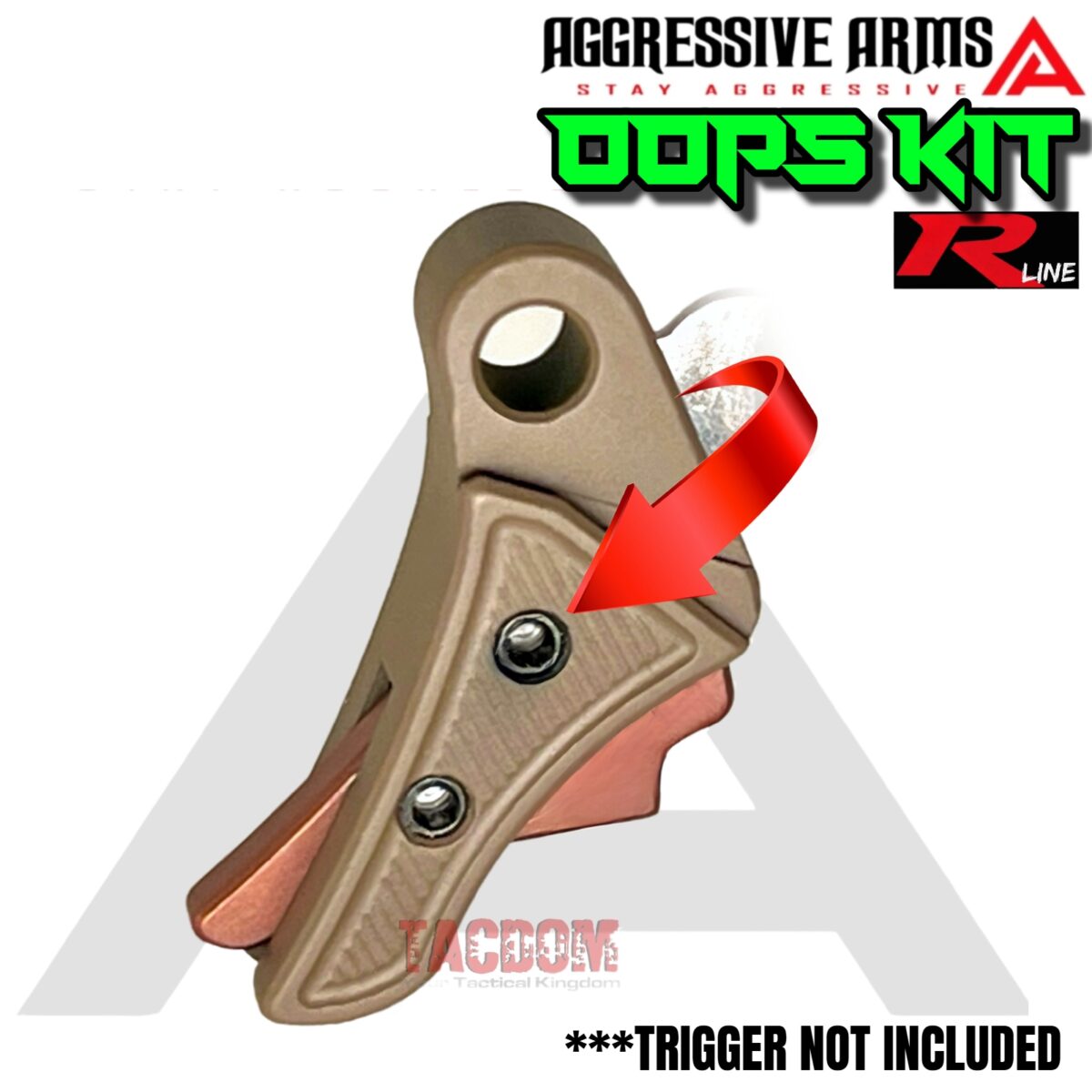 AGGRESSIVE ARMS TUNE UP "LOST" KIT BLACK SCREW & SPRING - FITS RLINE TRIGGER - STEEL CITY ARSENAL & NINEX19 RSNL TRIGGER TOO - Image 2