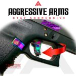 AGGRESSIVE ARMS RAZZOR JEWLERY RAINBOW FINISH for GLOCK GEN 1 2 3 4 5 "BILLET ALUMINUM" TRIGGER - Image 3