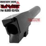 AGGRESSIVE ARMS SAVAGE EDITION RMSC OPTIC CUT Slide BLACK for GLOCK 43 43X PF9SS 9mm 416 STAINLESS + FLUSH CUT BARREL + UPPER PARTS - Image 6