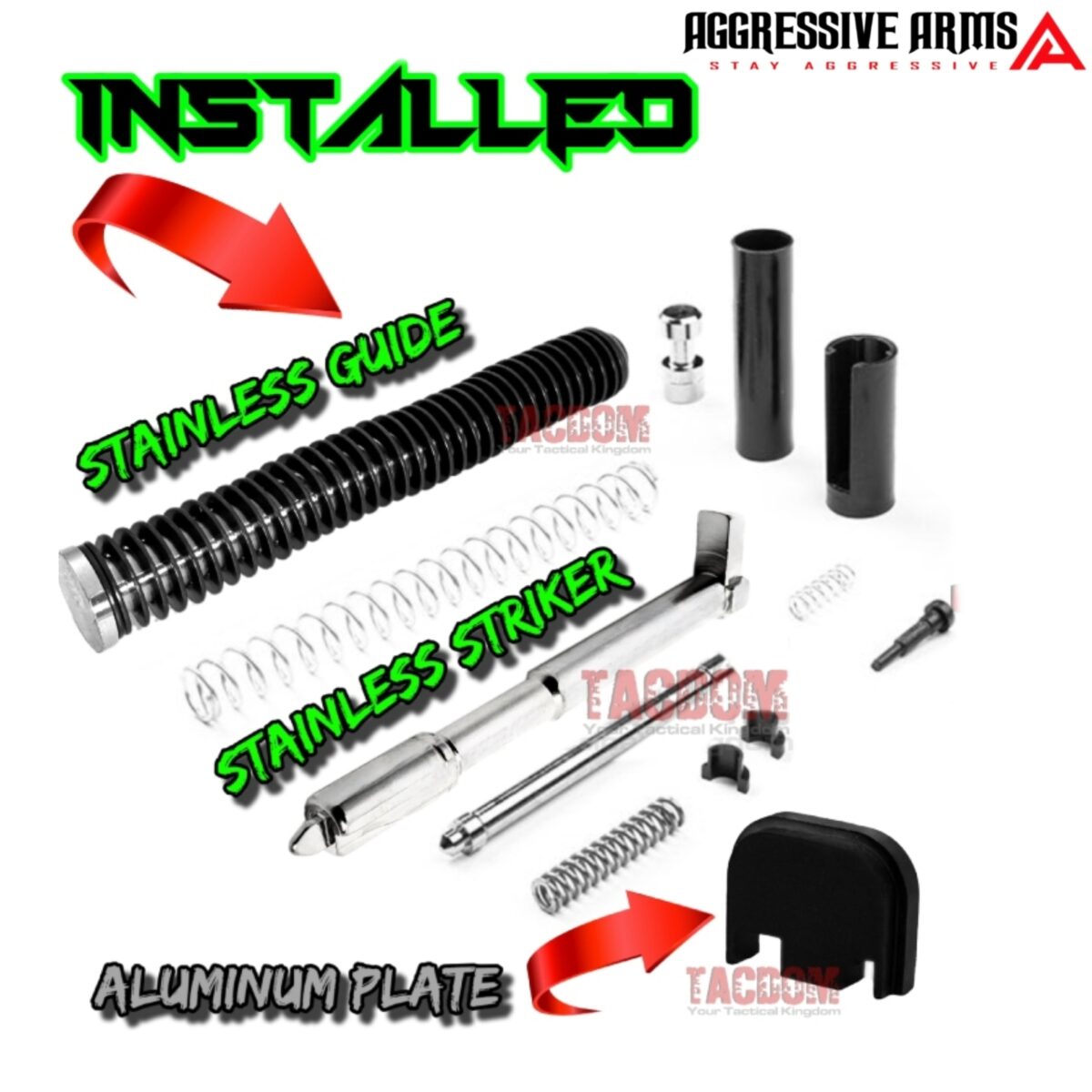 AGGRESSIVE ARMS COMPLETE SLIDE "TORXX EDITION" For GLOCK 19 GEN 3 - CORKSCREW TWIST BARREL + UPPER PARTS - Image 4