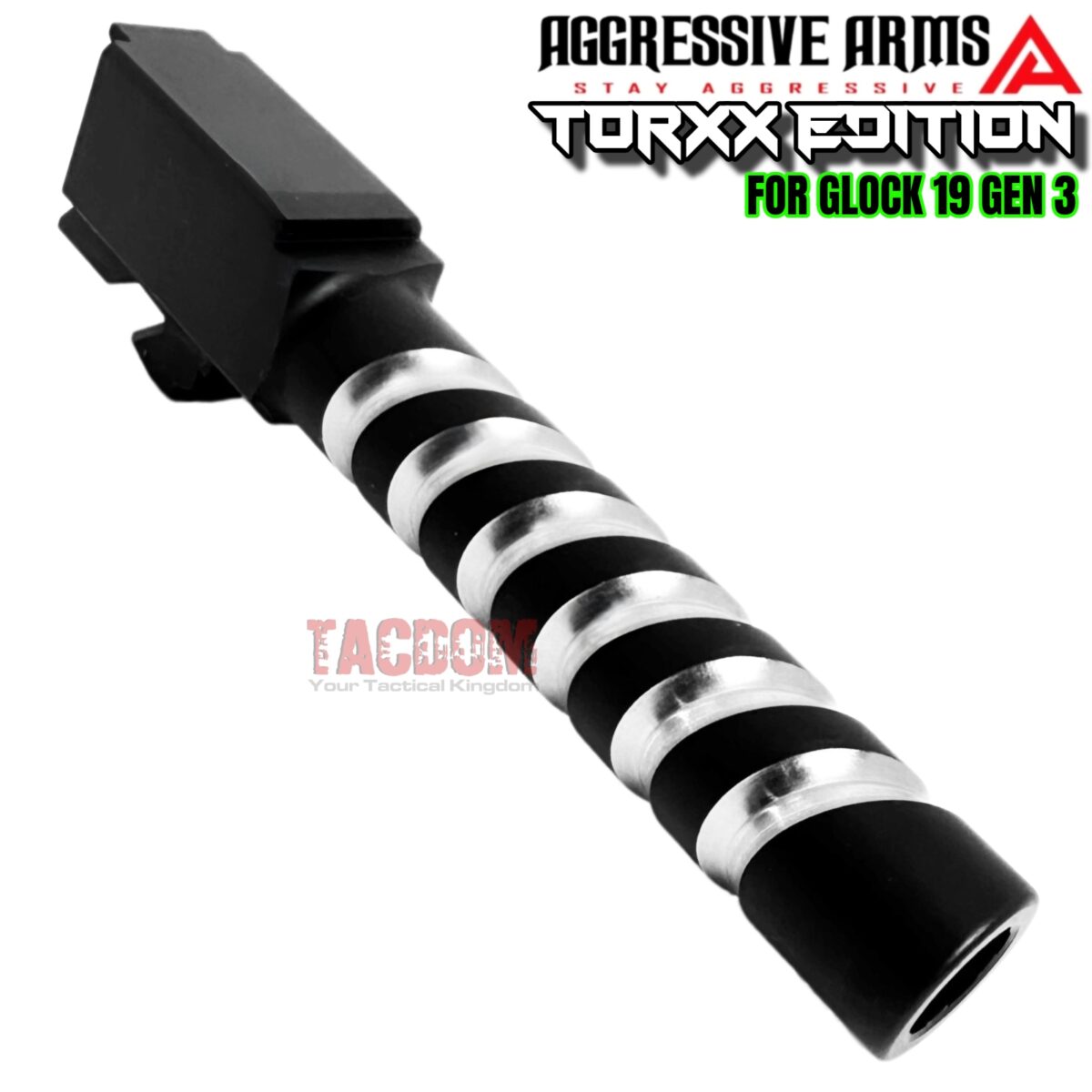 AGGRESSIVE ARMS COMPLETE SLIDE "TORXX EDITION" For GLOCK 19 GEN 3 - CORKSCREW TWIST BARREL + UPPER PARTS - Image 8