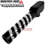 AGGRESSIVE ARMS TORXX TWO-TONE CORKSCREW SPIRAL Match BLACK PVD STAINLESS STEEL Barrel for GLOCK 19 GEN 1-5 - 9mm - Image 2