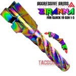 AGGRESSIVE ARMS ZIRANNA WILD SPIRAL Match RAINBOW STAINLESS STEEL Barrel for GLOCK 19 GEN 1-5 - 9mm - Image 6
