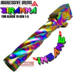 AGGRESSIVE ARMS ZIRANNA WILD SPIRAL Match RAINBOW STAINLESS STEEL Barrel for GLOCK 19 GEN 1-5 - 9mm - Image 2