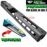 ZAFFIRI ZPS.3 SNIPER GREY SLIDE For GLOCK 34 - LONG SLIDE - GEN 3