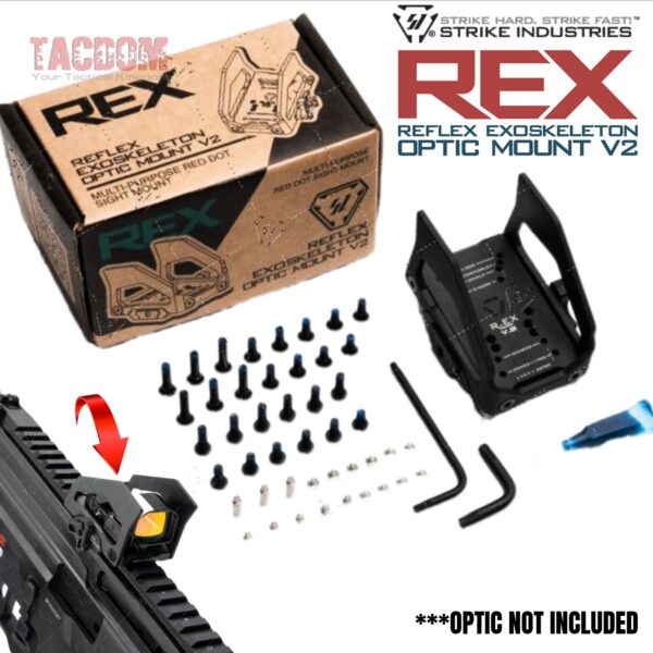 Strike Industries R.EX Reflex Exoskeleton for Red Dot Sights REX 2 - LATEST VERSION
