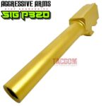 AGGRESSIVE ARMS GOLD TIN barrel for the FULL SIZE SIG P320 - USA MADE - STAINLESS - SAMMI SPEC - for the P320 SLIDE THAT ACCEPTS A 4.7" BARREL - Image 3