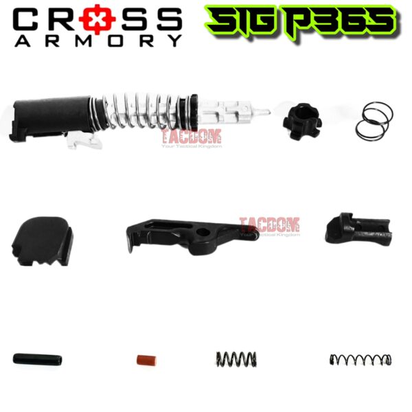 CROSS ARMORY PREMIUM UPPER SLIDE PARTS KIT WITH STAINLESS STEEL Striker Firing Pin for SIG P365 / P365XL / P365X - CNC STEEL not MIM