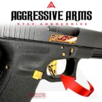 AGGRESSIVE ARMS RAZZOR JEWLERY GOLD PLATED FINISH for GLOCK GEN 1 2 3 4 5 "BILLET ALUMINUM" FLAT TRIGGER - Image 4