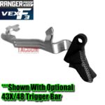 RANGER PROOF / JOHNNY GLOCK COLLABORATION VEX F3 "ALL" STEALTH Black/Black "ADJUSTABLE VERSION" TRIGGER for GLOCK GEN 1 2 3 4 5 - 17 19 19X 20 21 22 23 24 26 27 31 32 33 34 35 37 36 38 39 43 43x 45 48 - Image 6