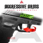 AGGRESSIVE ARMS RAZZOR STEALTH BLACK FINISH for GLOCK GEN 1 2 3 4 5 "BILLET ALUMINUM" FLAT TRIGGER - Image 4