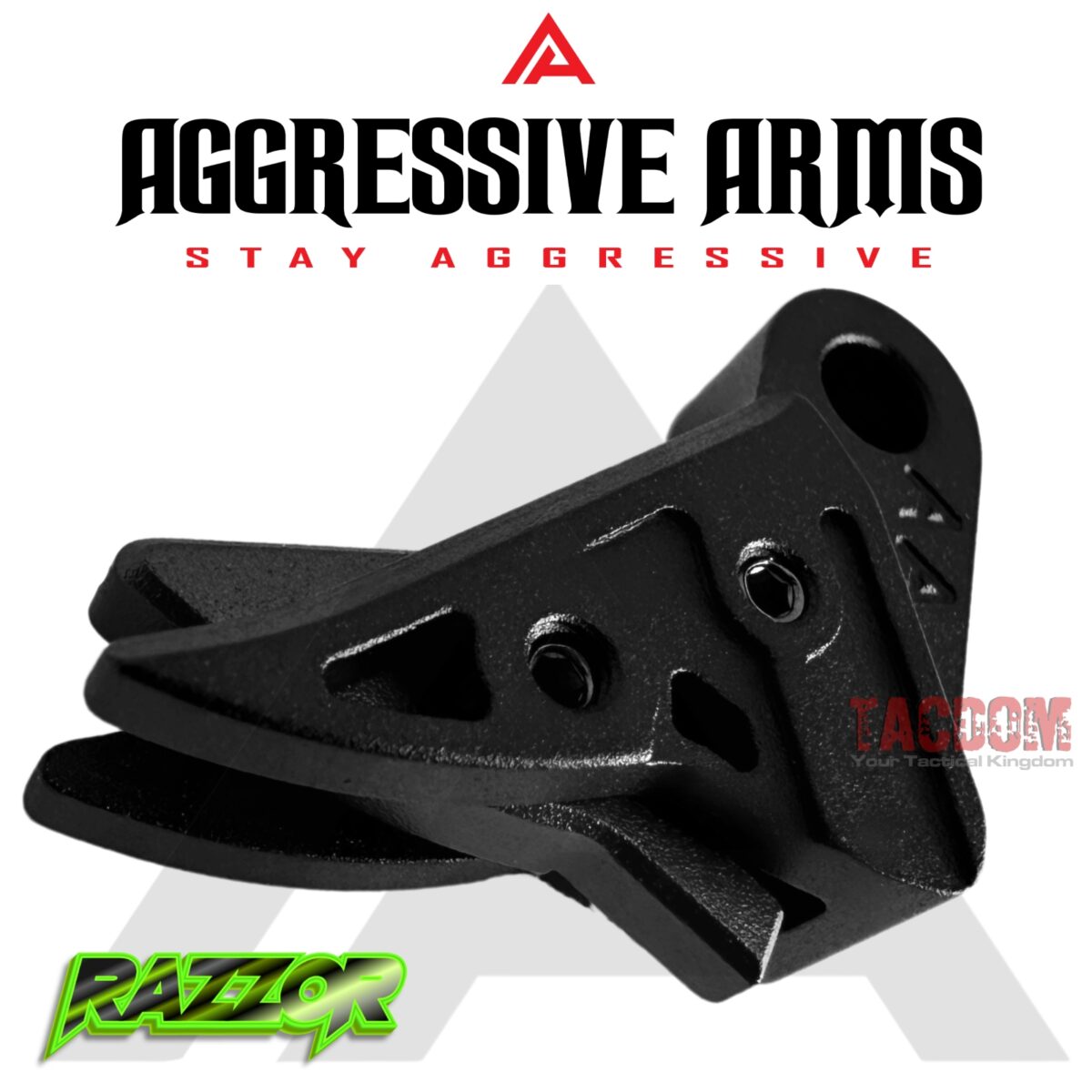 AGGRESSIVE ARMS RAZZOR STEALTH BLACK FINISH for GLOCK GEN 1 2 3 4 5 "BILLET ALUMINUM" FLAT TRIGGER - Image 3