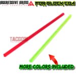 AGGRESSIVE ARMS STANDARD Height FIBER OPTIC Sights for GLOCK COA 19 45 47 INCLUDES GREEN, RED, & YELLOW RODS - Image 3