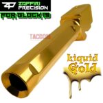 ZAFFIRI BLACK ZPS.P RMR SLIDE For GLOCK 19 GEN 3 + SHINY GOLD FLUSH CUT FLUTED BARREL - Image 10