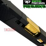 ZAFFIRI BLACK ZPS.P RMR SLIDE For GLOCK 19 GEN 3 + SHINY GOLD FLUSH CUT FLUTED BARREL - Image 11