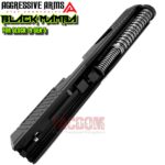AGGRESSIVE ARMS BLACK MAMBA PORTED SLIDE AND BARREL COMPLETE WITH PARTS INSTALLED FOR GLOCK 19 GEN 5 - VAPOR - Image 6