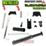 AGGRESSIVE ARMS BLACK MAMBA PORTED SLIDE AND BARREL COMPLETE WITH PARTS INSTALLED FOR GLOCK 19 GEN 5 - VAPOR - Image 3