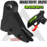 AGGRESSIVE ARMS RAZZOR STEALTH BLACK FINISH for GLOCK GEN 1 2 3 4 5 "BILLET ALUMINUM" FLAT TRIGGER