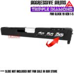 AGGRESSIVE ARMS TRIPPLE DIAMOND Match POLISHED STAINLESS STEEL Barrel for GLOCK 19 GEN 1-5 - 9mm - Image 2