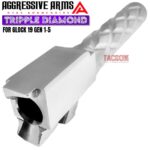AGGRESSIVE ARMS TRIPPLE DIAMOND Match POLISHED STAINLESS STEEL Barrel for GLOCK 19 GEN 1-5 - 9mm - Image 6