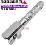 AGGRESSIVE ARMS TRIPPLE DIAMOND Match POLISHED STAINLESS STEEL Barrel for GLOCK 19 GEN 1-5 - 9mm - Image 5