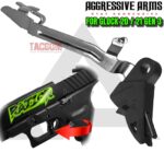 AGGRESSIVE ARMS RAZZOR STEALTH BLACK for GLOCK 20 - 21 GEN 3 "BILLET ALUMINUM" FLAT TRIGGER WITH POLISHED OEM BAR