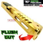 ZAFFIRI SHINY GOLD ZPS.2 RMR SLIDE For GLOCK 17 GEN 3 + RAAZOR FLUSH CUT BARREL - Image 4
