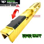 ZAFFIRI SHINY GOLD ZPS.2 RMR SLIDE For GLOCK 17 GEN 3 + RAAZOR FLUSH CUT BARREL - Image 7