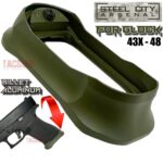 STEEL CITY ARSENAL GLOCK GEN 5 43X - 48 ENHANCED "TACDOM EXCLUSIVE" OD GREEN MAGWELL – FITS OEM GLOCK FACTORY FRAMES