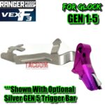 RANGER PROOF / JOHNNY GLOCK COLLABORATION VEX F3 PURPLE ADJUSTABLE TRIGGER for GLOCK GEN 1 2 3 4 5 - 17 19 19X 20 21 22 23 24 26 27 31 32 33 34 35 37 36 38 39 43 43x 45 48 - Image 7